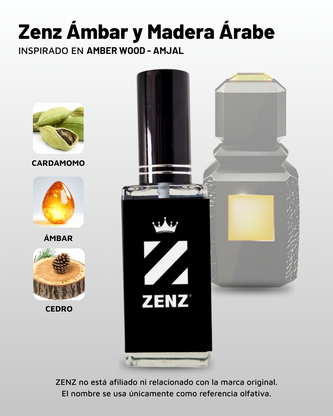 U Zenz Ámbar y Madera Árabe | Inspirado en Amber Wood - AMJAL