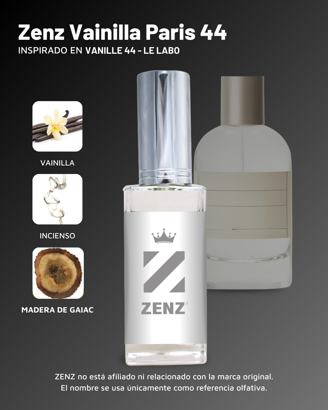 U Zenz Vainilla Paris 44 | Inspirado en Vanille 44 - Le Labo