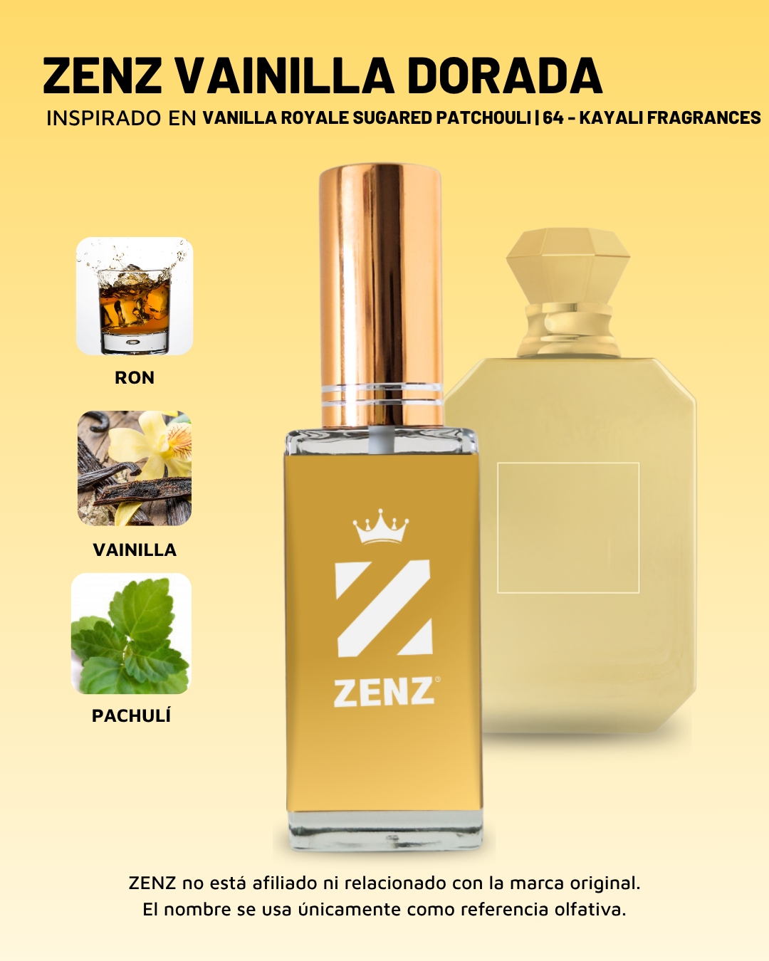 U Inspirado en Vanilla Royale Sugared Patchuli | 64 | Kayali ZENZ