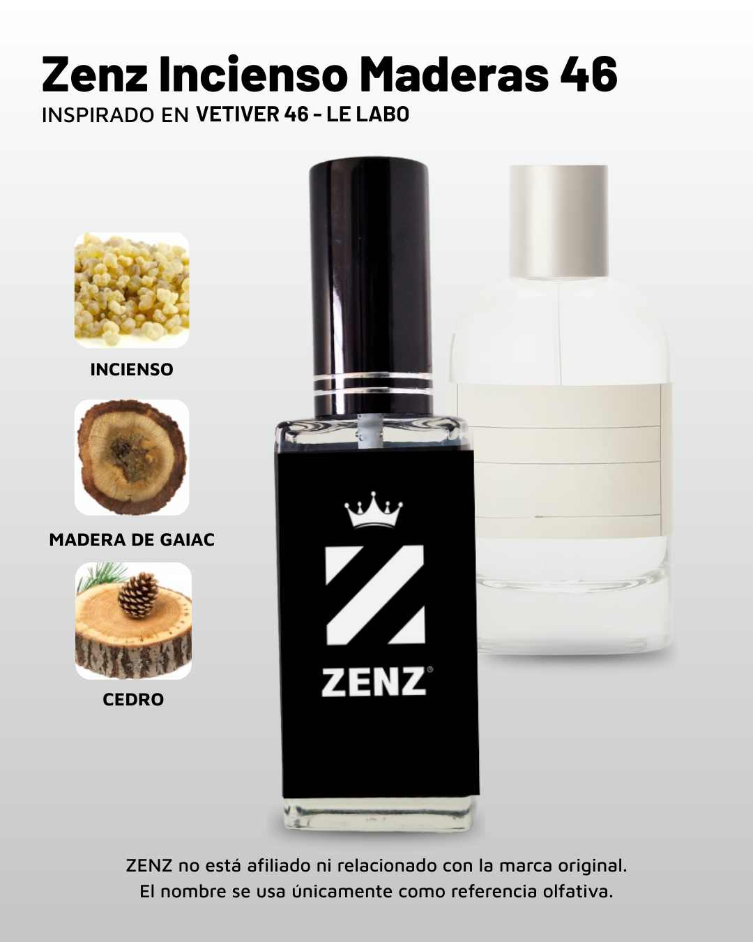 U Zenz Incienso Maderas 46 | Inspirado en Vetiver 46 - Le Labo