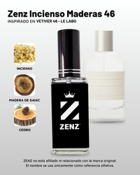 U Zenz Incienso Maderas 46 | Inspirado en Vetiver 46 - Le Labo