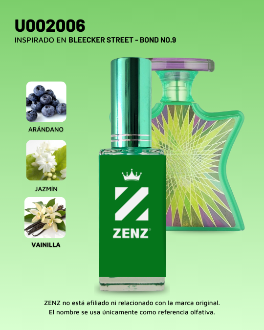 Perfume Tendencia U BLEECKER STREET BOND 9 NUEVO OCTUBRE 2024 zenz