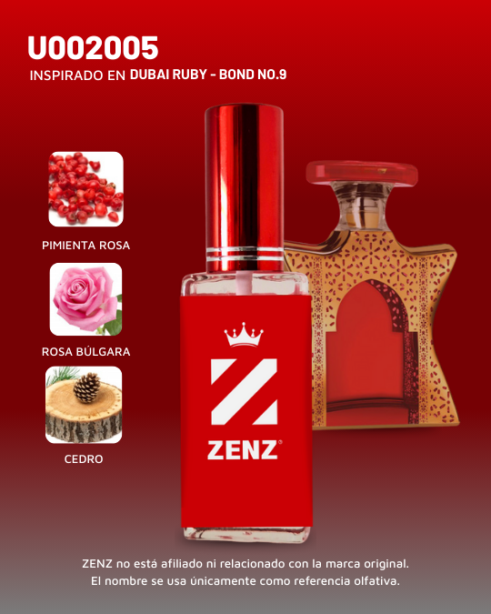Perfume Tendencia U DUBAI RUBY BOND 9 NUEVO JULIO 2024 zenz