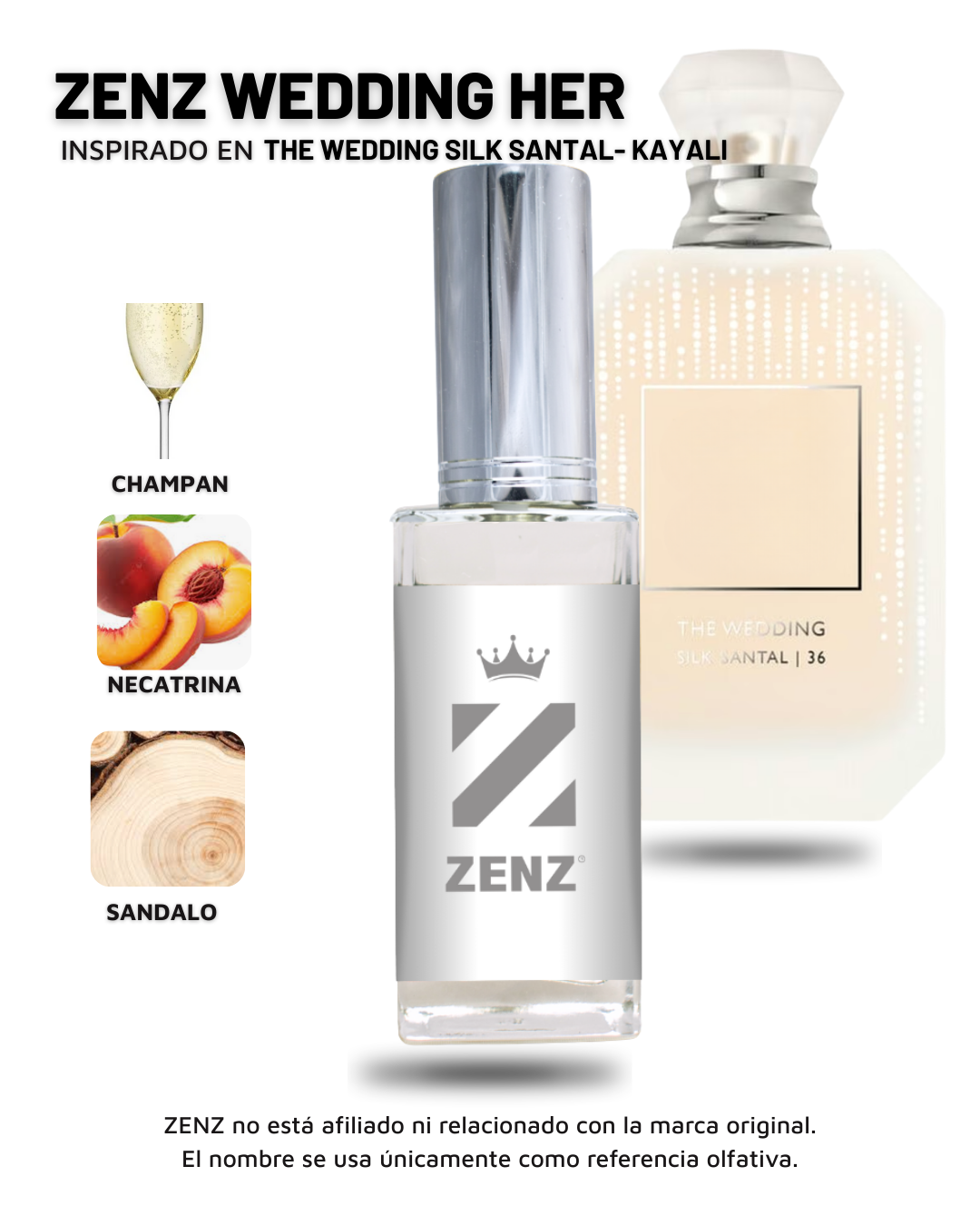 Perfume Tendencia D THE WEDDING SILK SANTAL NUEVO ENERO 2024 zenz